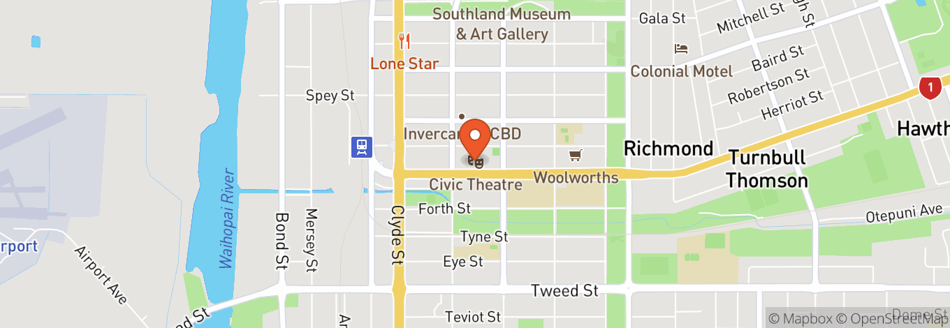 Map of Civic Theatre