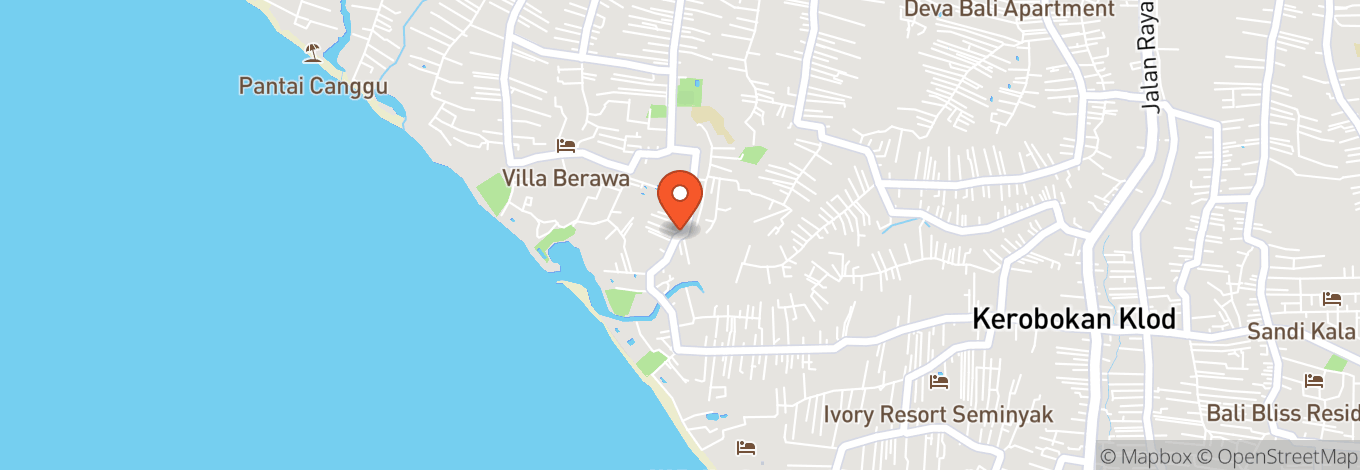 Map of Café Del Mar Bali