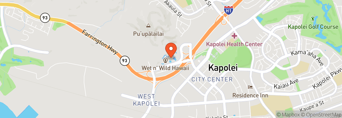 Map of Wet’n’wild Hawaii