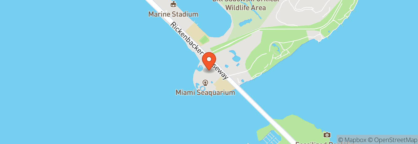 Map of Miami Seaquarium