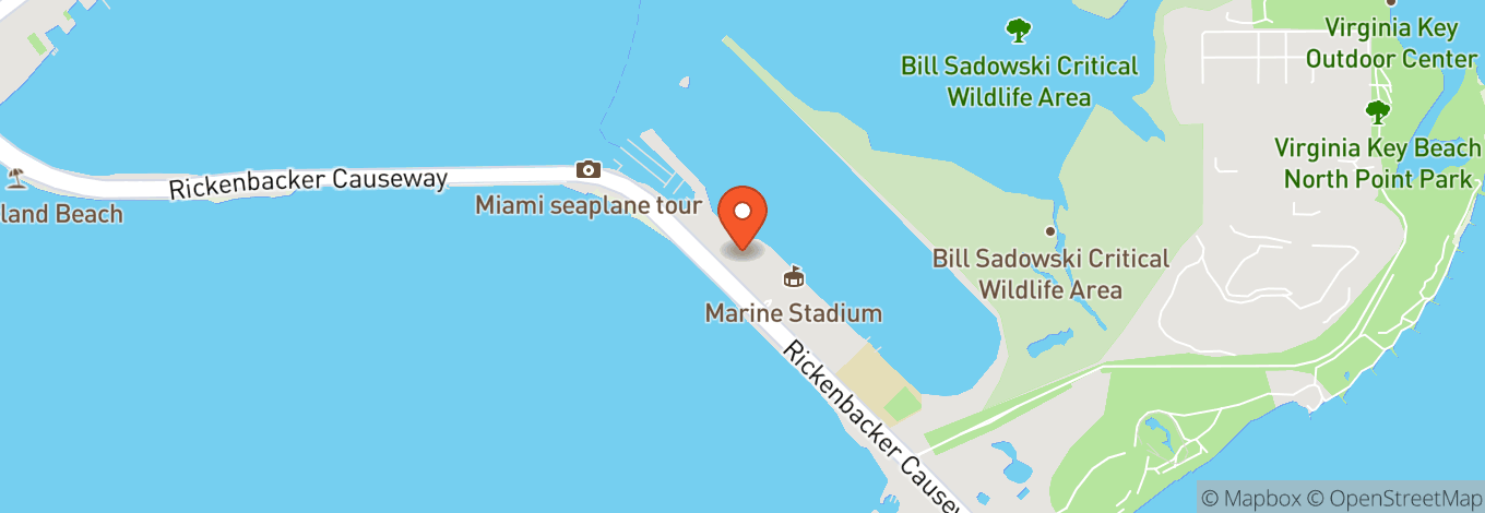Map of Miami Marine Stadium
