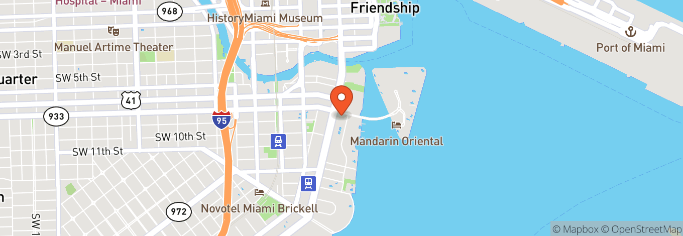 Map of Komodo Miami