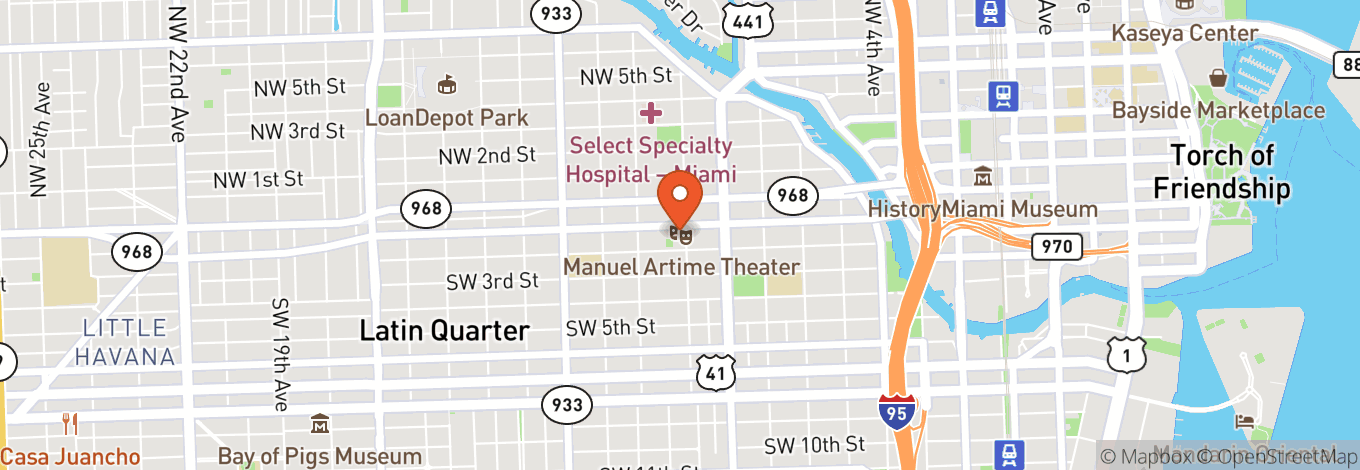 Map of Manuel Artime Theater