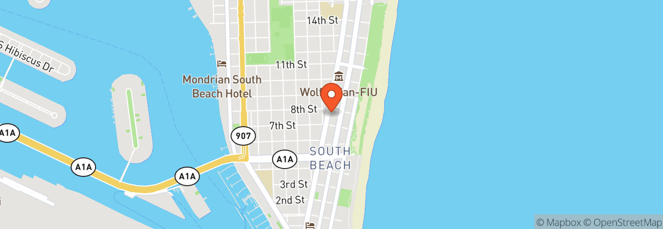 Map of South Beach