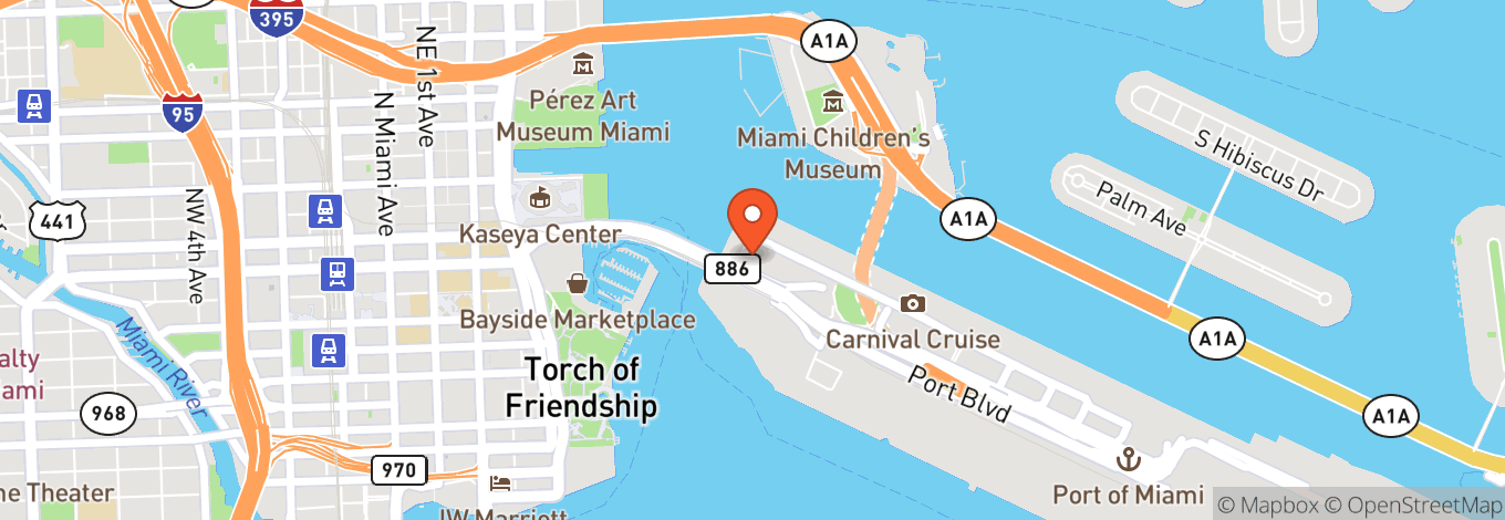 Map of Port Of Miami