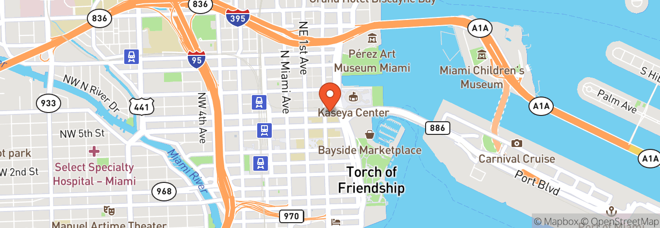 Map of Downtown Miami