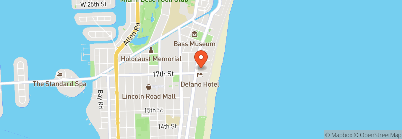 Map of Kimpton Surfcomber Hotel