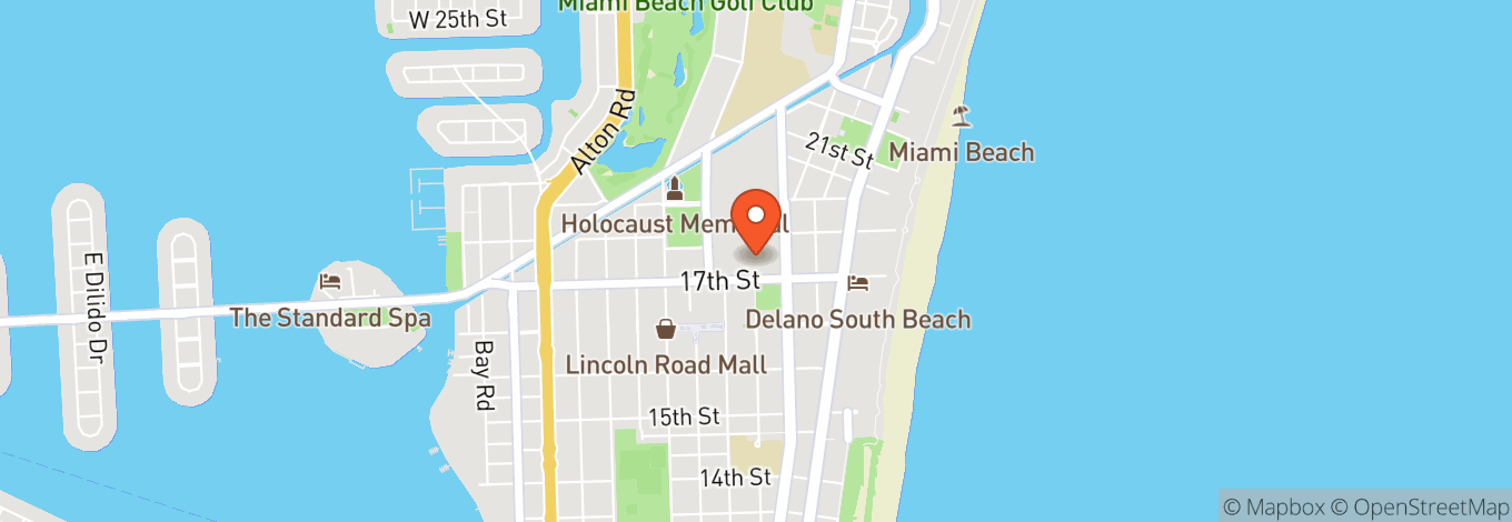 Map of The Fillmore Miami Beach