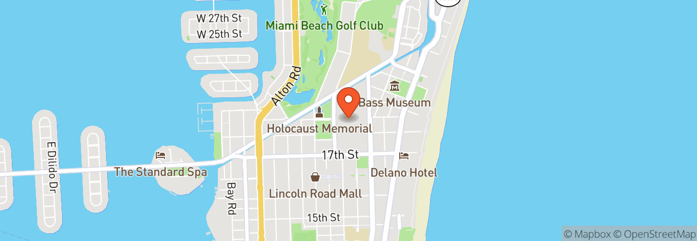 Map of Miami Beach Convention Center