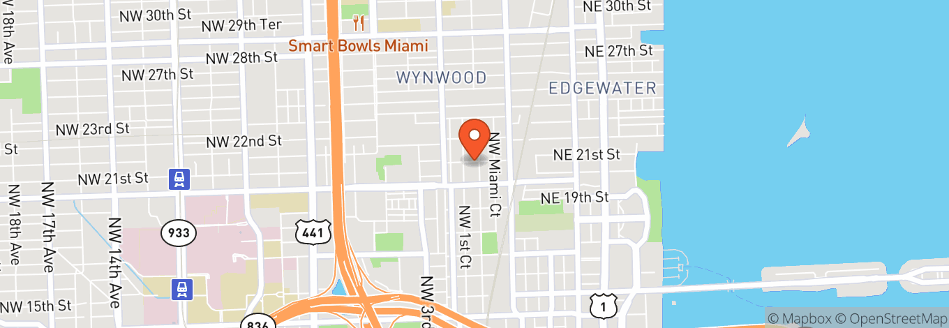Map of Casa Nube Wynwood
