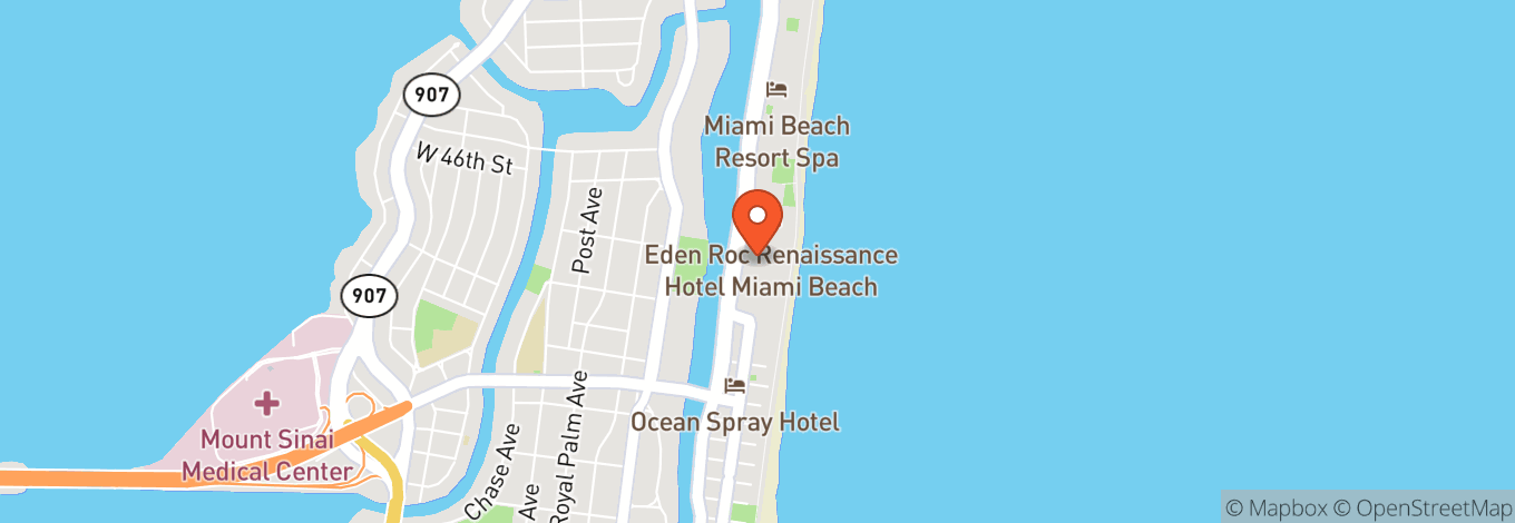 Map of Liv Nightclub Miami