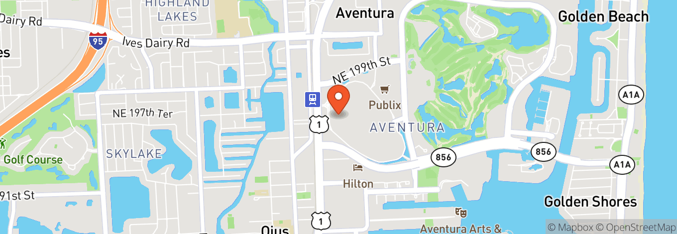 Map of Next To Aventura Mall