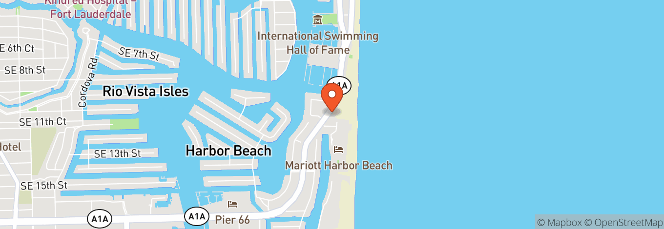 Map of Ft. Lauderdale Beach