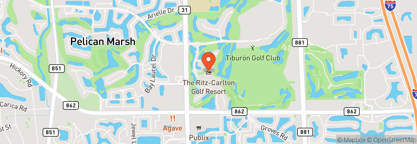 Map of The Ritz-Carlton Naples, Tiburon