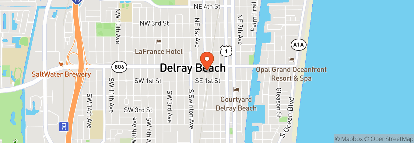 Map of Thrōw Social™ Delray Beach