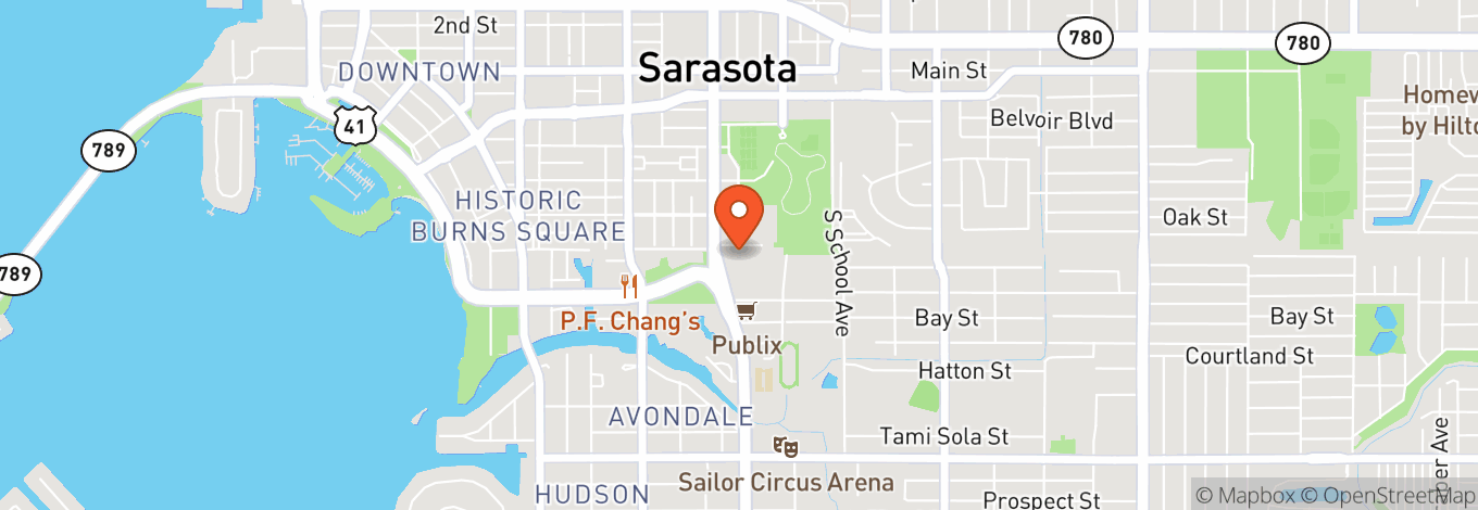 Map of Sarasota Art Museum