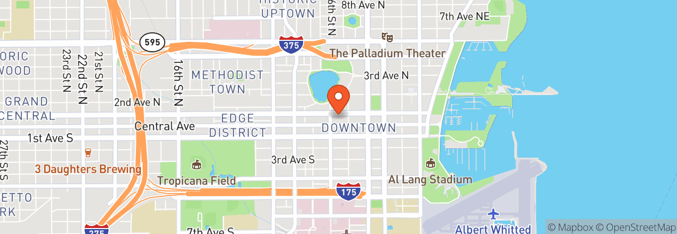 Map of The Nest at St. Pete Brewing Co.