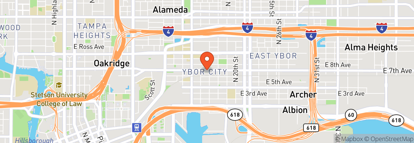Map of Downtown Tampa
