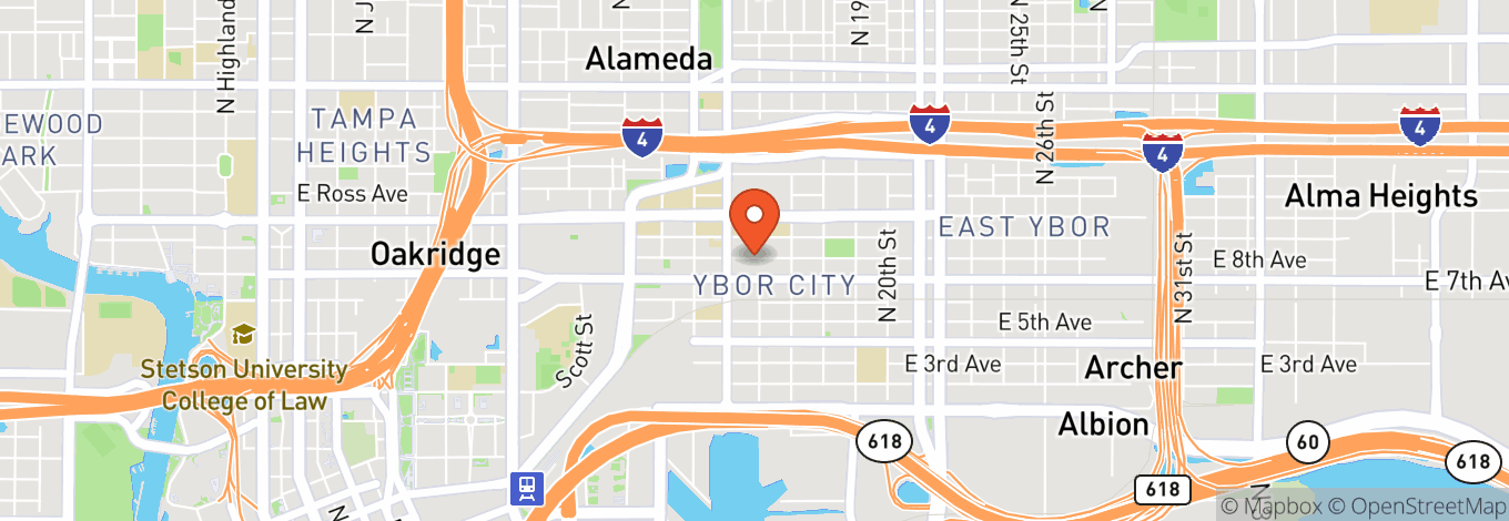Map of Funny Bone Comedy Club