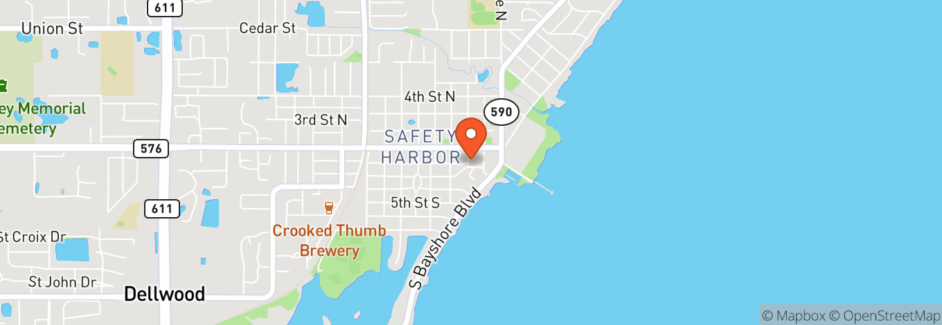 Map of Safety Harbor Art And Music Center