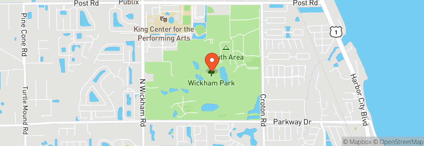 Map of Wickham Park