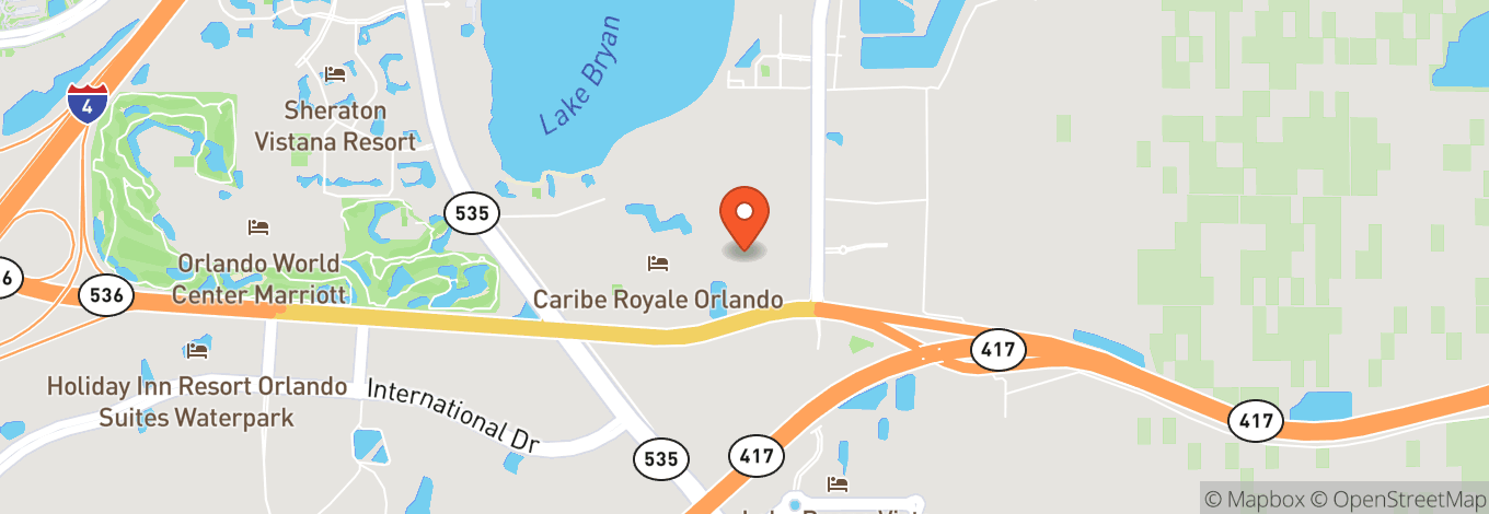 Map of Caribe Royale Orlando