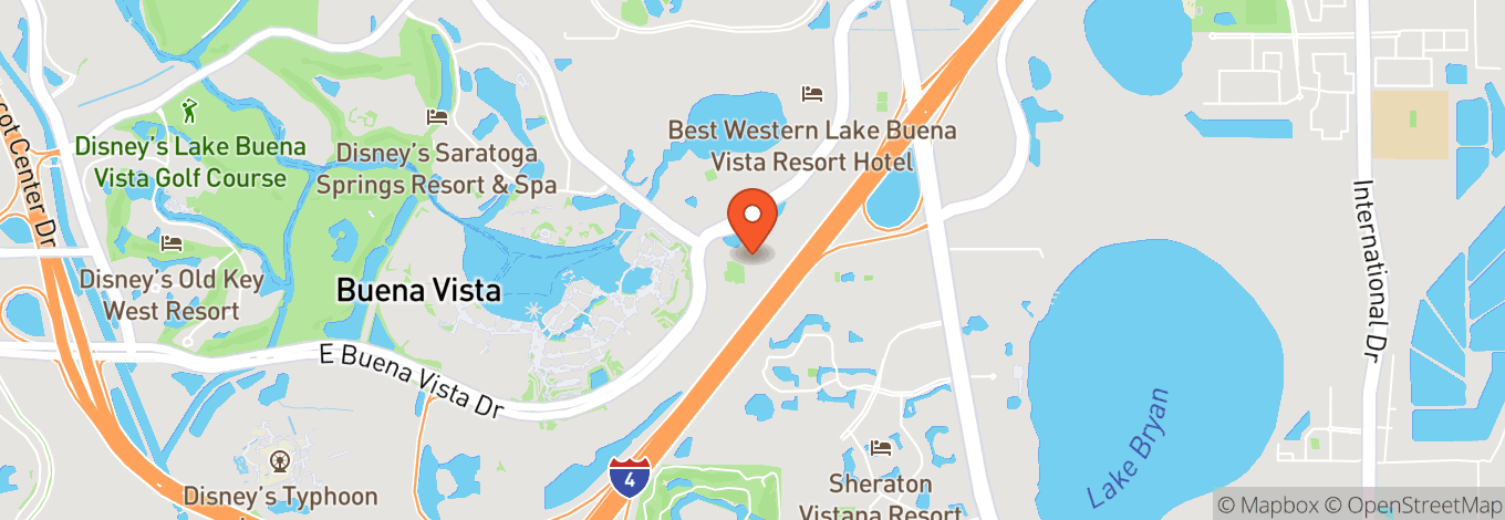 Map of Hilton Orlando Lake Buena Vista