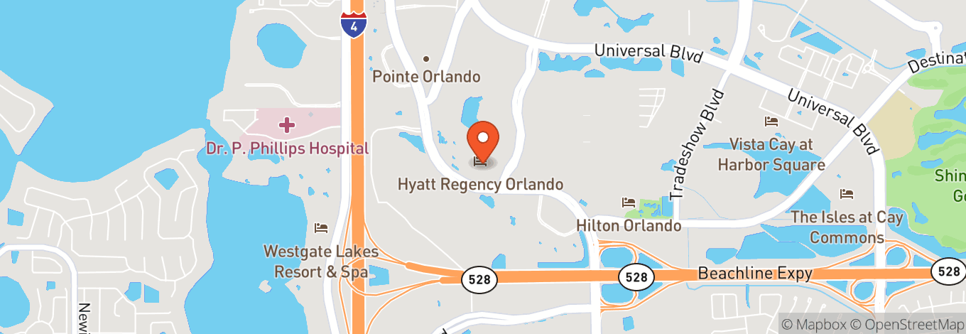 Map of Hyatt Regency Orlando