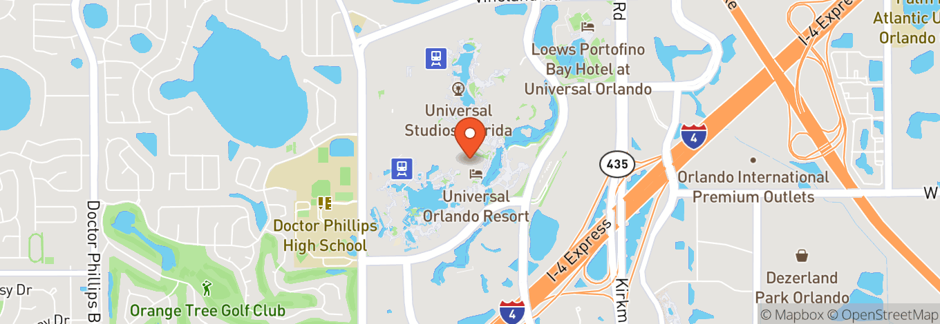 Map of Hard Rock Live Orlando