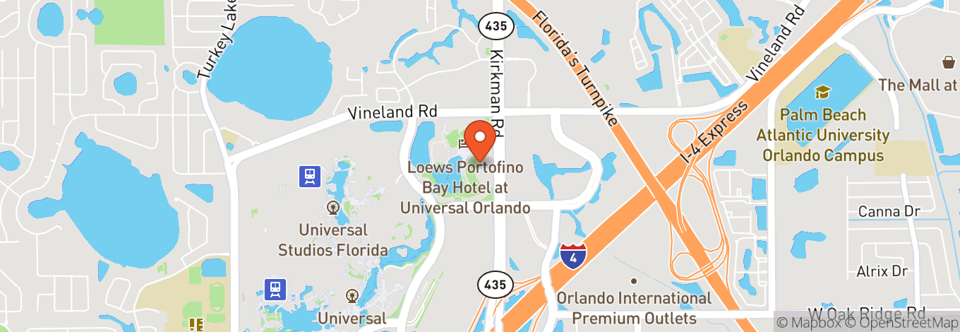 Map of Hard Rock Hotel at Universal Orlando