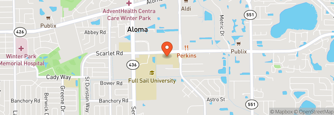 Map of Full Sail University