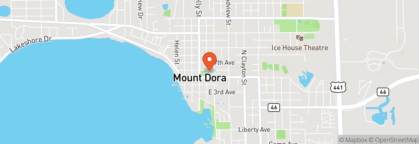 Map of Mount Dora Music Hall