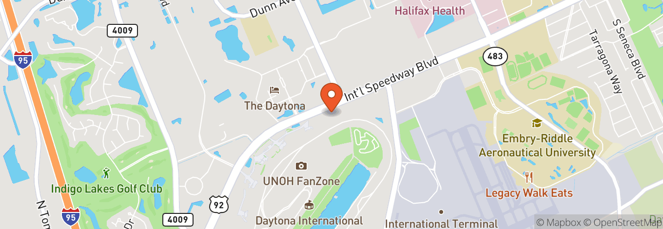 Map of Daytona International Speedway