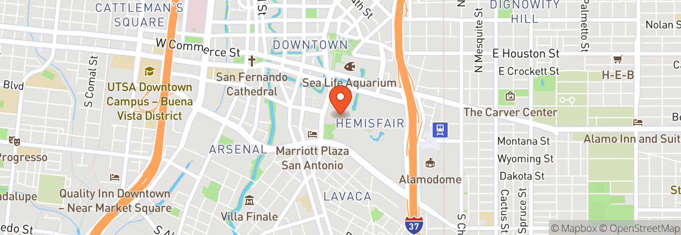 Map of Civic Park at Hemisfair