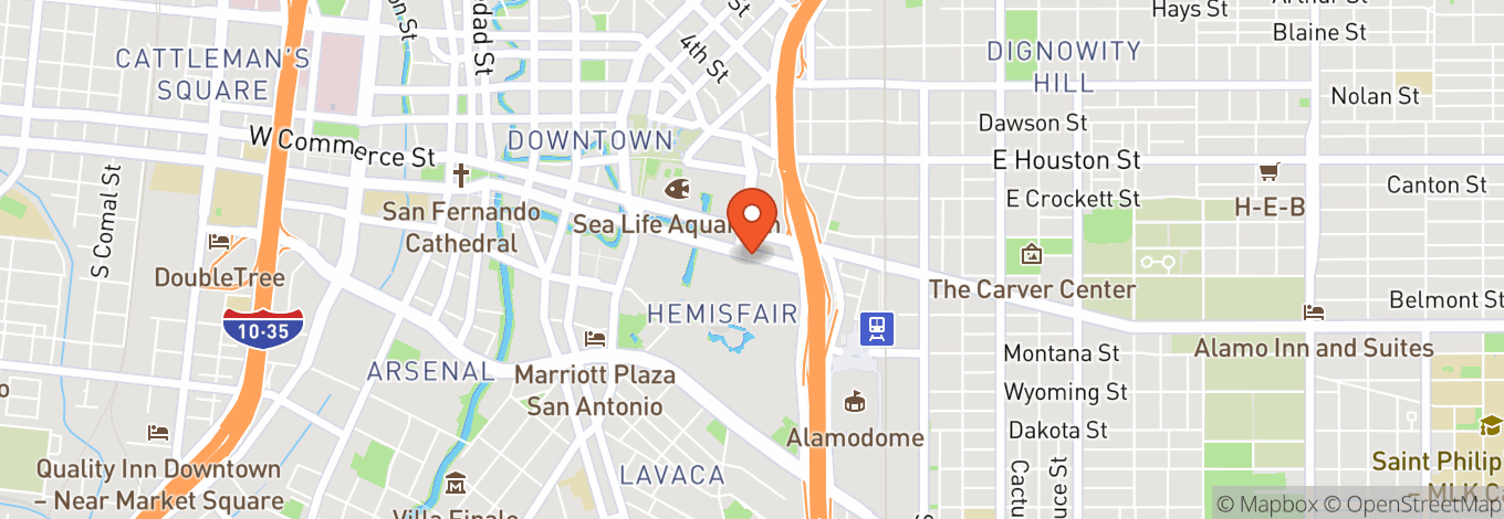 Map of Henry B. Gonzalez Convention Center