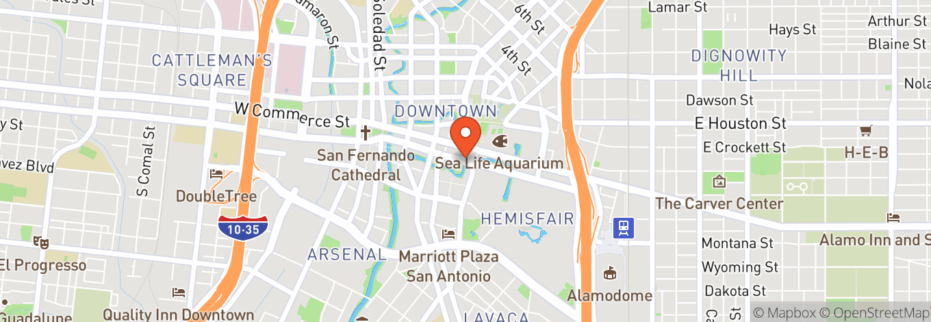 Map of Lila Cockrell Theatre
