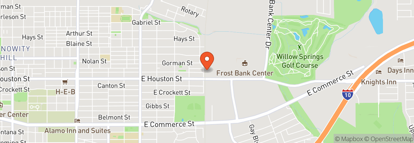 Map of Freeman Coliseum