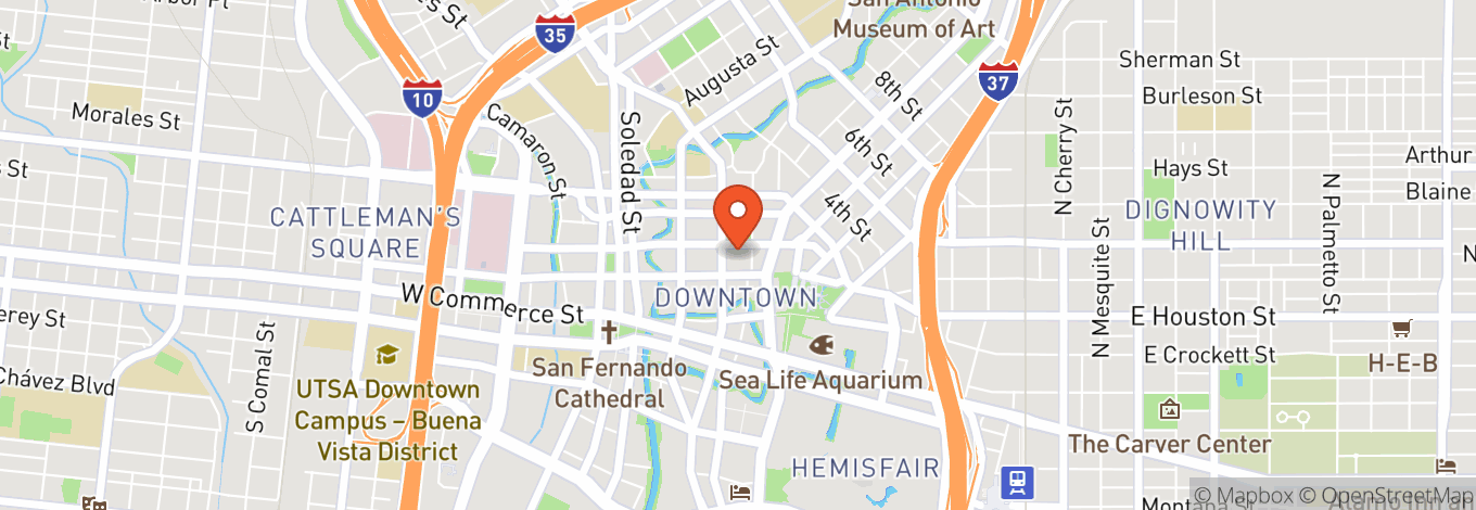 Map of The St. Anthony, A Luxury Collection Hotel, San Antonio