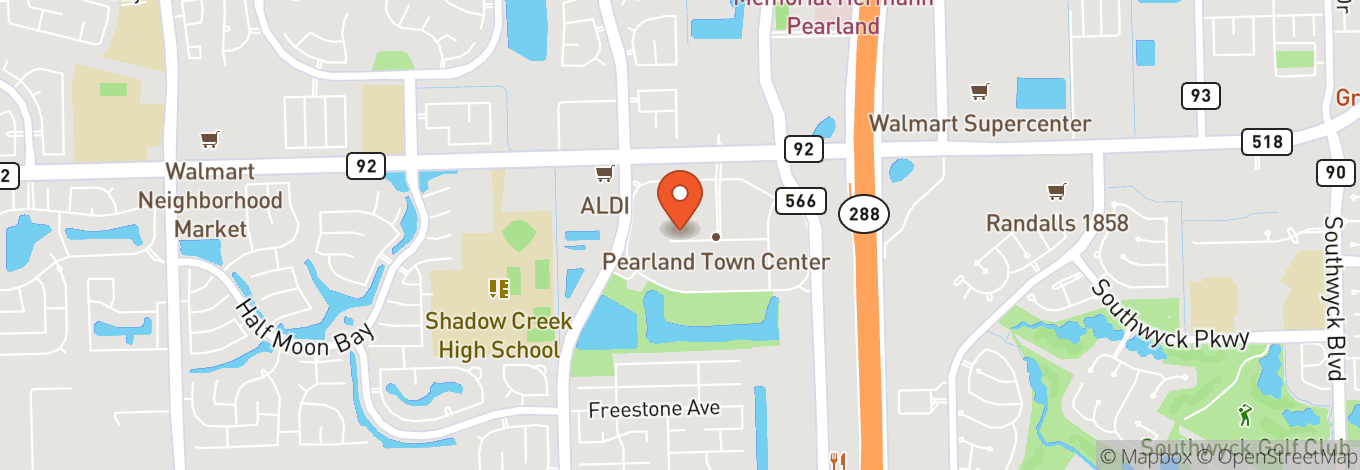 Map of Pearland Town Center