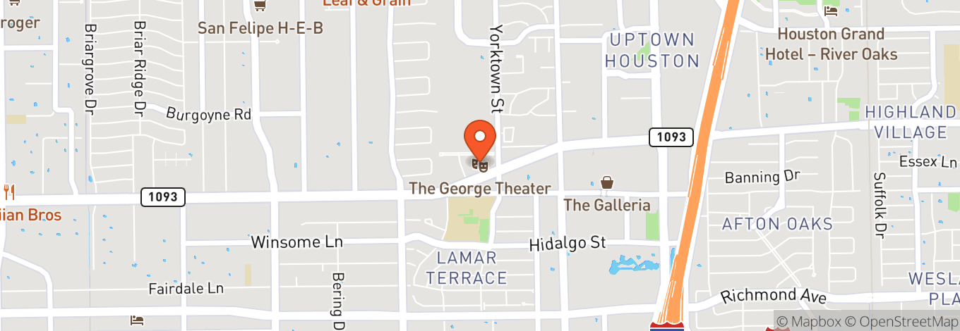 Map of The George Theater
