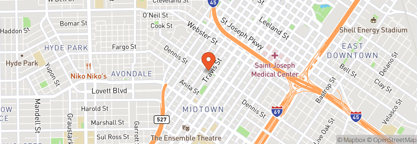 Map of Warehouse Live Midtown