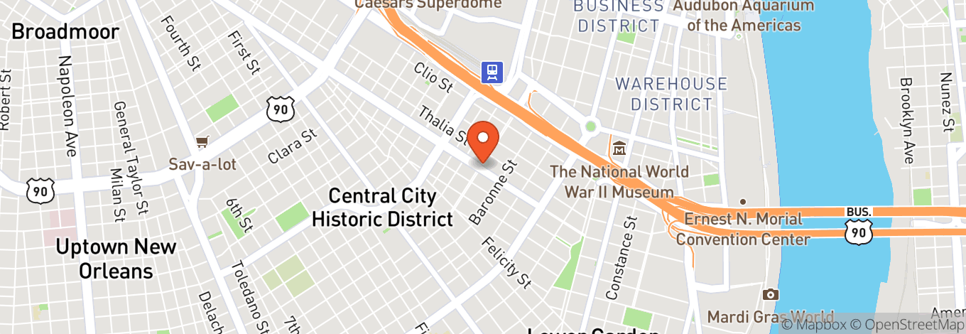 Map of New Orleans Jazz Market