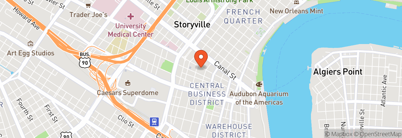 Map of The Capital on Baronne