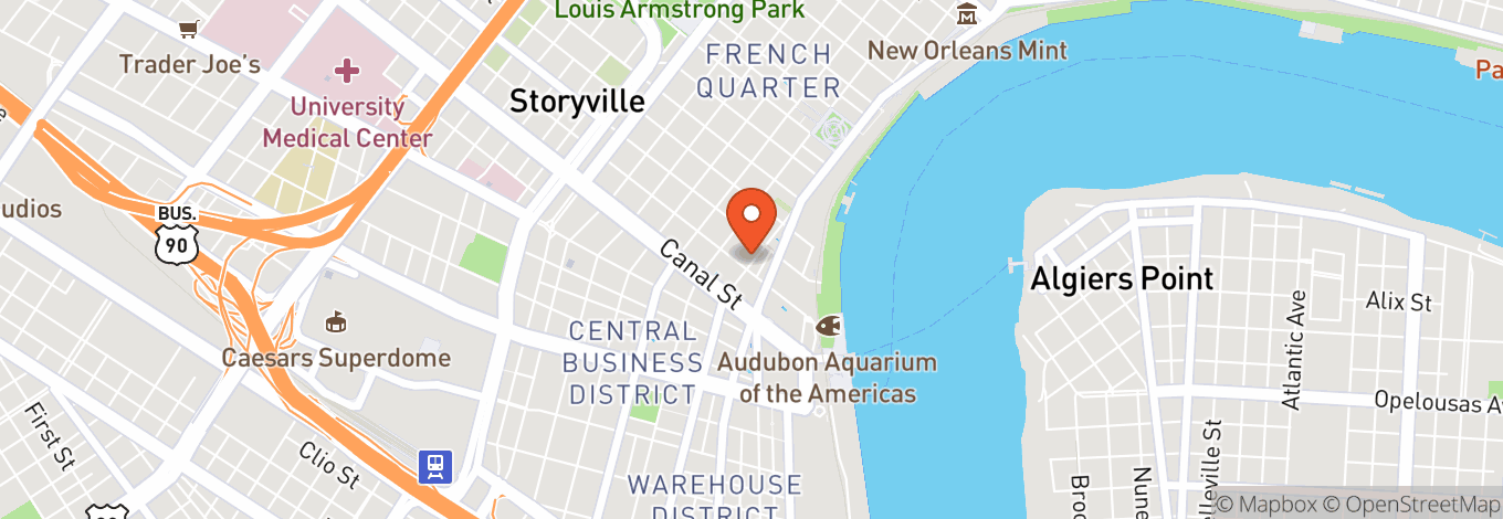 Map of The Parish At House of Blues New Orleans