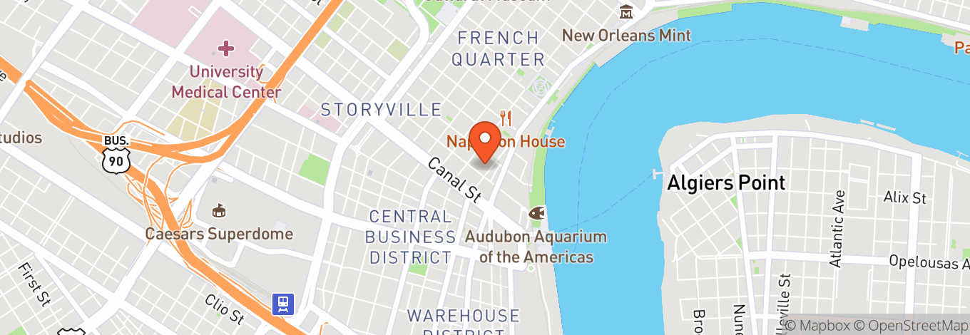 Map of House Of Blues Restaurant & Bar