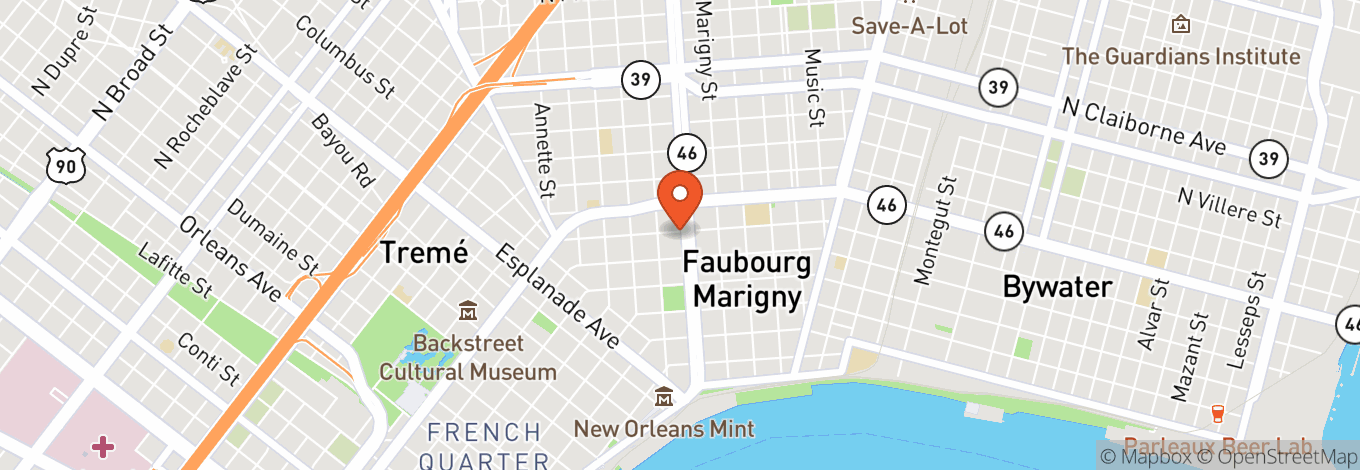 Map of Mag's French Quarter