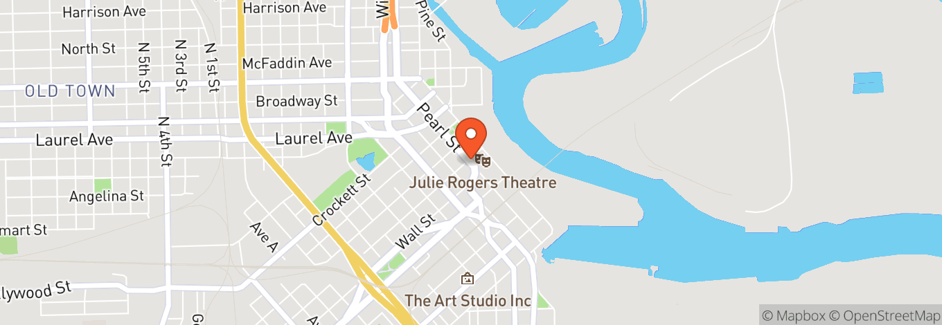 Map of Julie Rogers Theatre