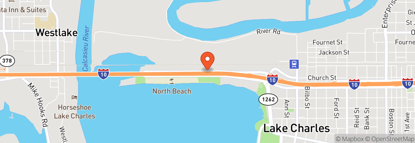 Map of Lake Charles Event Ctr Rosa Hart Theatre