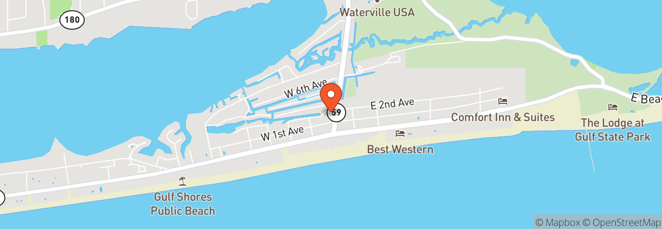 Map of Gulf Shores Public Beach