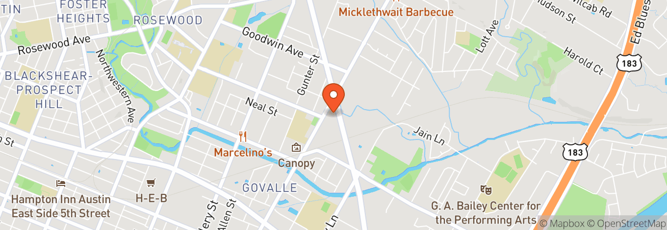 Map of East Side Performing Arts (ESPA)